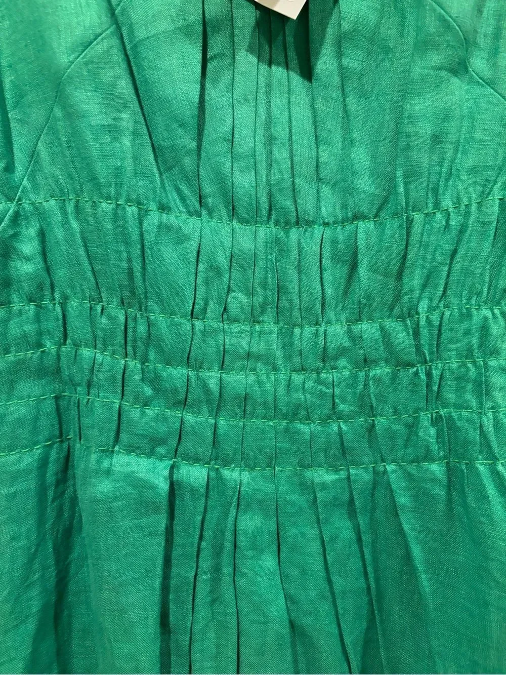 NEW WITH TAGS TORY BURCH Pleated Midi Dress in Linen